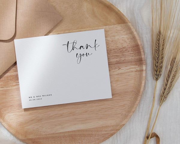 Thank You Cards, Wedding Thank You Cards, Thank you Cards Printable, Thank You Card Template, Wedding Template, Thank You Notes, Chloe