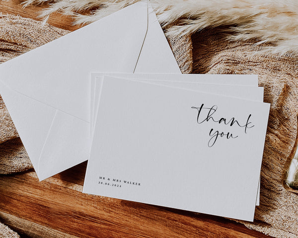 Thank You Cards, Wedding Thank You Cards, Thank you Cards Printable, Thank You Card Template, Wedding Template, Thank You Notes, Chloe