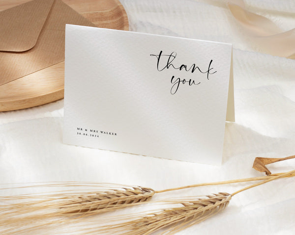 Thank You Cards, Wedding Thank You Cards, Thank you Cards Printable, Thank You Card Template, Wedding Template, Thank You Notes, Chloe