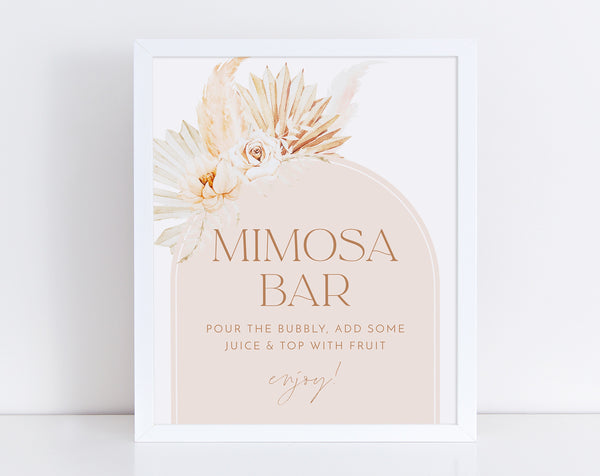 Mimosa Sign, Mimosa Bar Sign, Bridal Shower Mimosa Bar Sign, Juice Labels, Mimosa Juice Tags, Baby Shower Momosa Sign, Boho Mimosa Signs