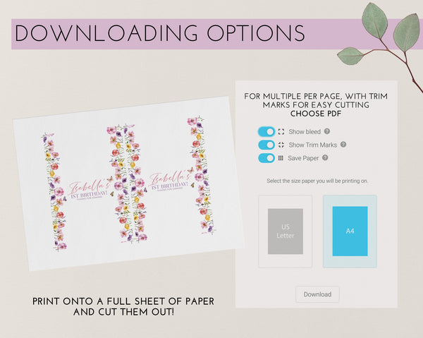 Wildflower Chocolate Bar Wrapper Template, Printable Candy Bar Wrapper, Wildflower 1st Birthday Chocolate Labels, Butterfly Birthday Favors