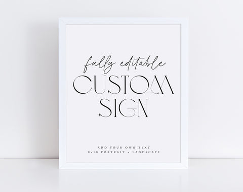 Minimal Bridal Shower Signs 8x10, Editable Signs, Minimalist Bridal Signs, Printable Bridal Signs, Black Minimal Bridal Shower Signs Modern