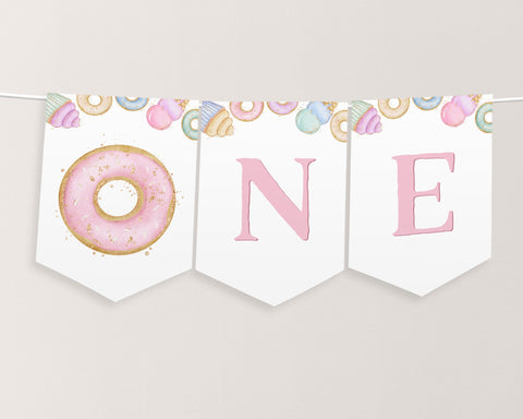 Sweet One High Chair Banner Printable, 1st Birthday Banner High Chair, Birthday Decor, Pastel Sweets Chair Banner, Candyland 1st Birthday