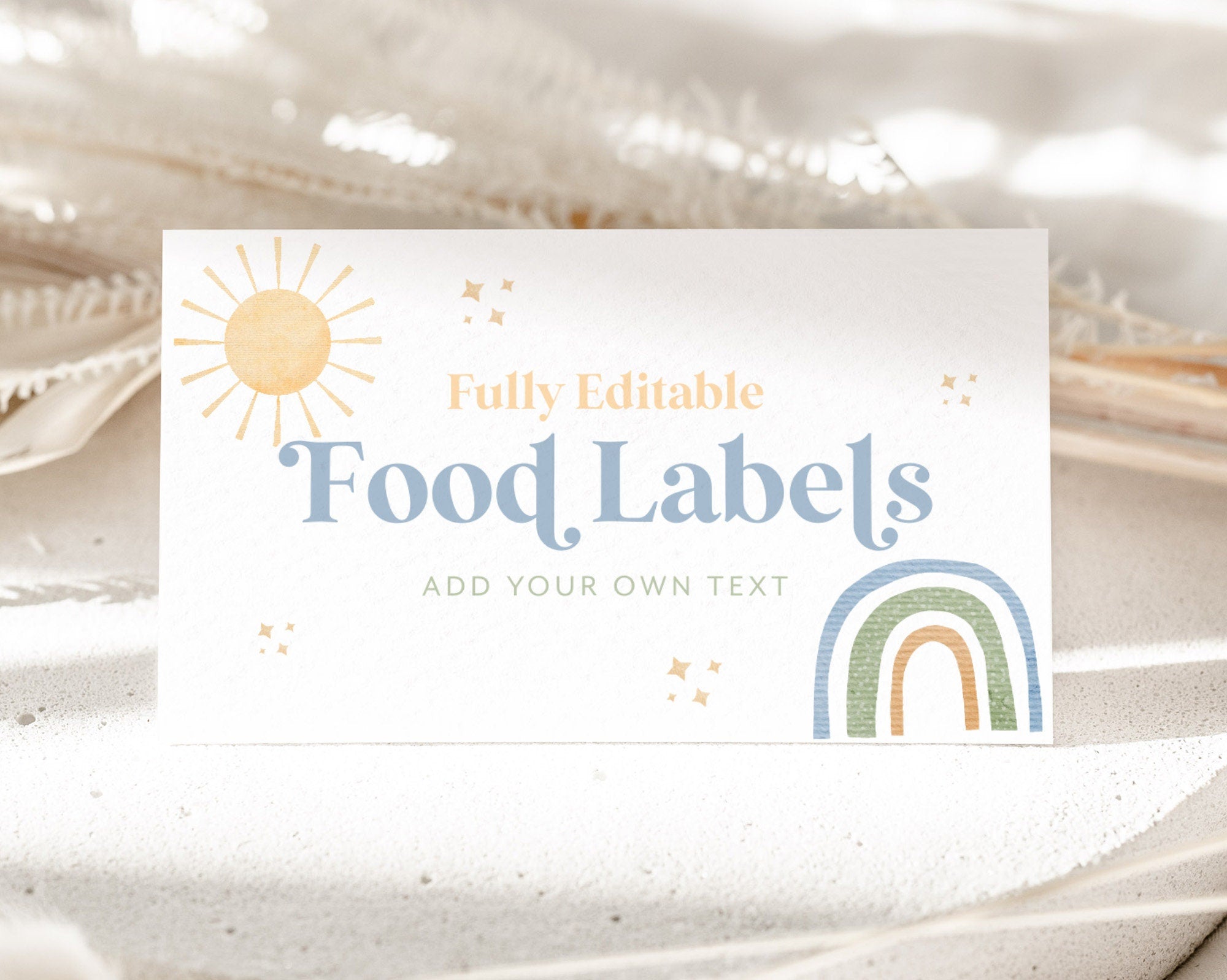 First Trip Around the Sun Food Labels, 1st Birthday Food Label Card, Food Tent Card, Birthday Food Tags, Folded Food Card, Tented Food Label
