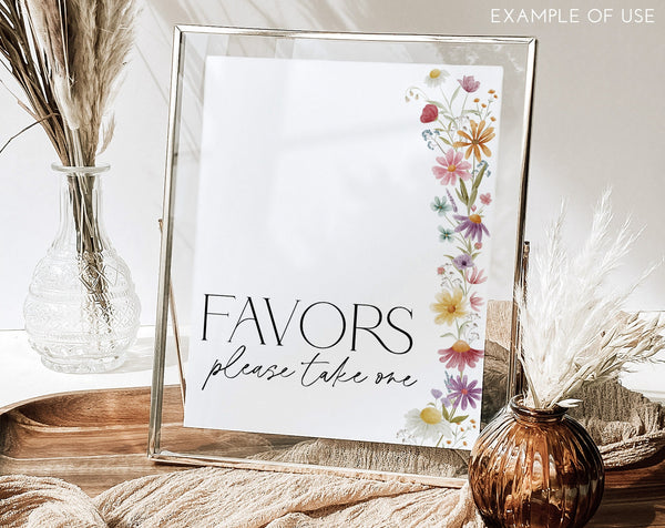 Wildflower Bridal Shower Signs 8x10, Editable Signs, Floral Bridal Signs, Printable Bridal Signs, Flower Bridal Custom Signs, Floral Signs